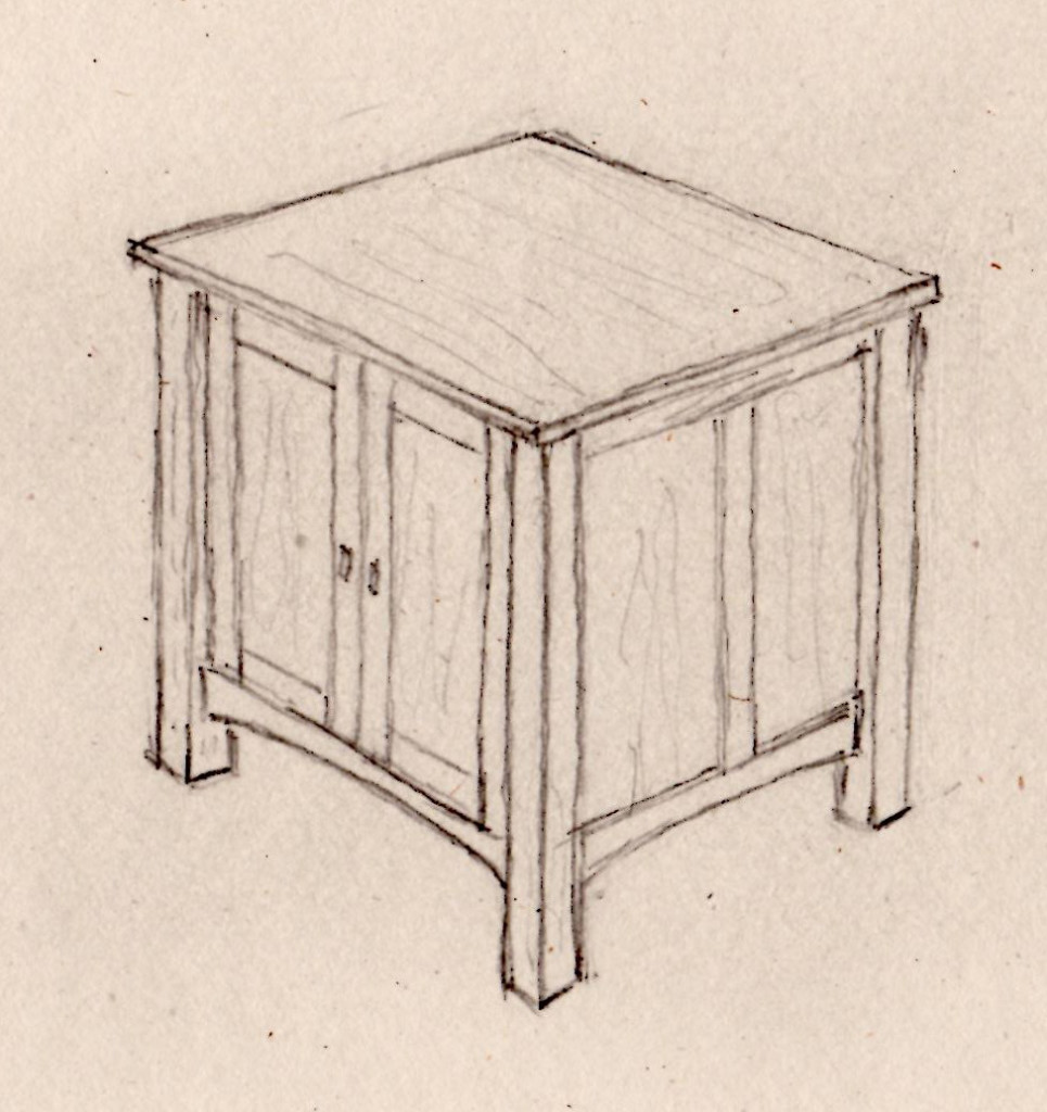 end table drawing